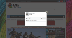 Desktop Screenshot of makeuslive.com