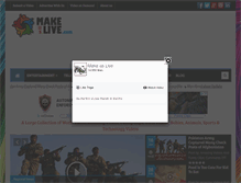 Tablet Screenshot of makeuslive.com